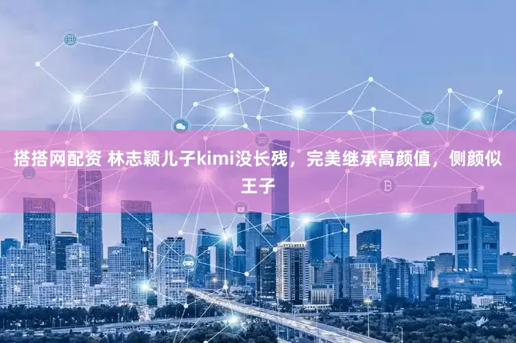 搭搭网配资 林志颖儿子kimi没长残，完美继承高颜值，侧颜似王子