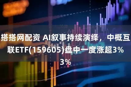 搭搭网配资 AI叙事持续演绎，中概互联ETF(159605)盘中一度涨超3%